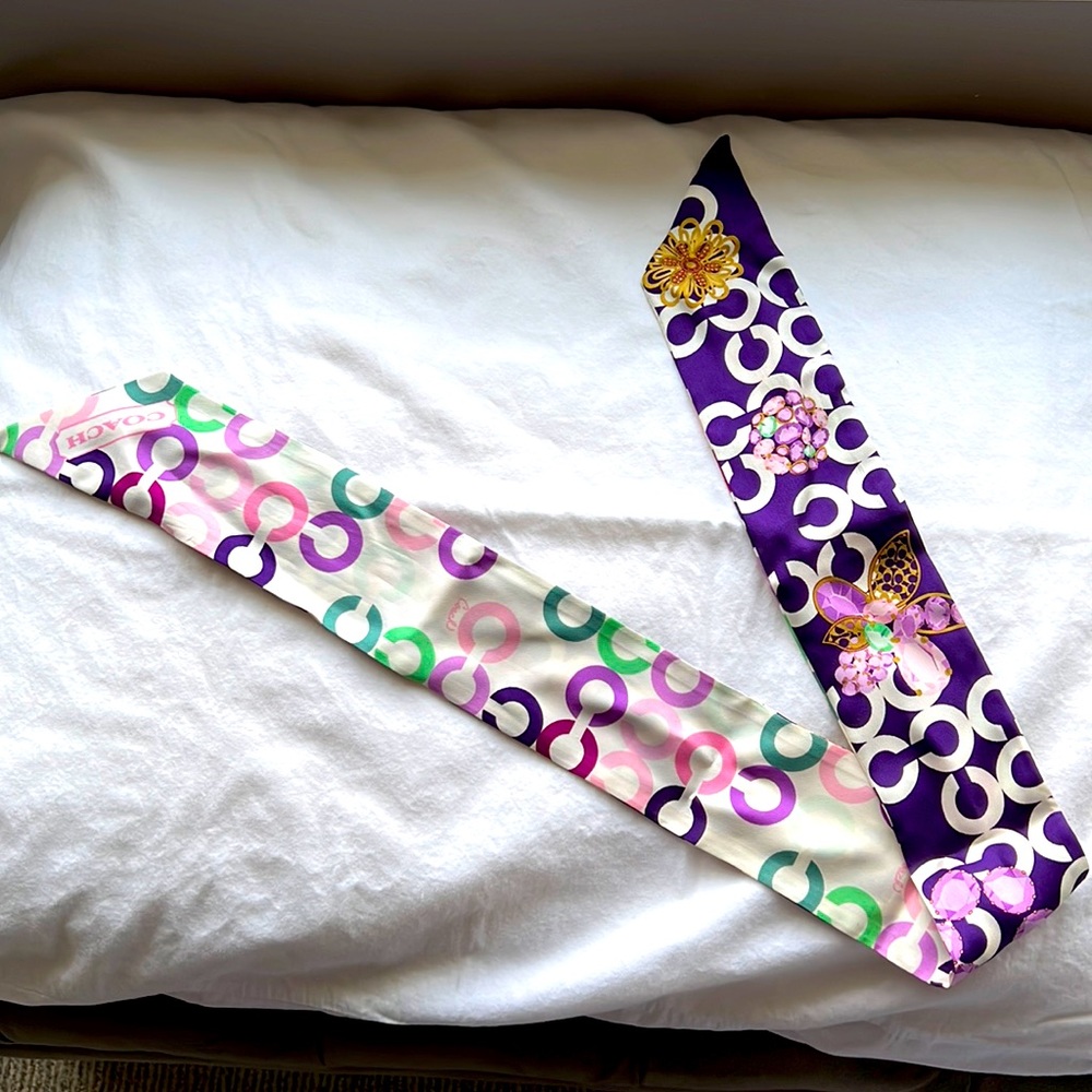Coach silk scarf